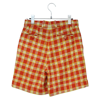 GUCCI Shorts Pants Wool 38 Orange Auth 196741M - 0