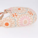 LOEWE Hand Bag Nylon Beige Silver Auth 196742A-5