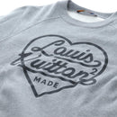 LOUIS VUITTON Human Made Trainer Cotton S Gray LV Auth 196744M-5