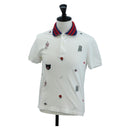 GUCCI Polo Shirt Short-Sleeved T-Shirt Cotton S White Auth 196745M-1