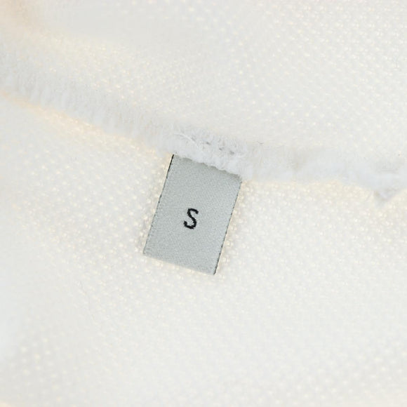 GUCCI Polo Shirt Short-Sleeved T-Shirt Cotton S White Auth 196745M