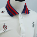 GUCCI Polo Shirt Short-Sleeved T-Shirt Cotton S White Auth 196745M-5