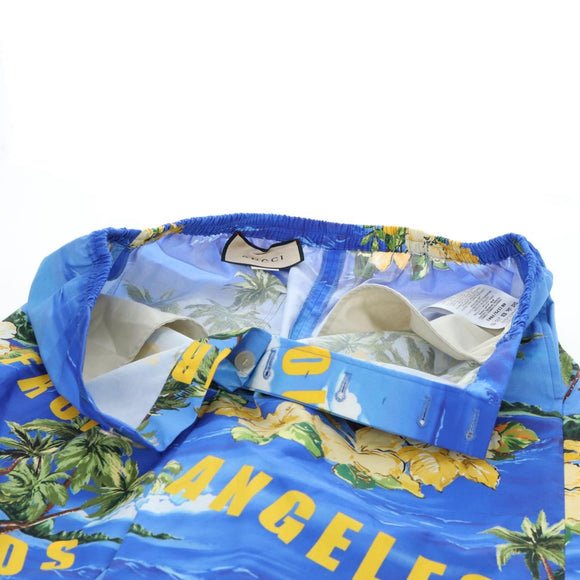 GUCCI Shorts Pants Cotton 48 Blue 672698 Auth 196747M