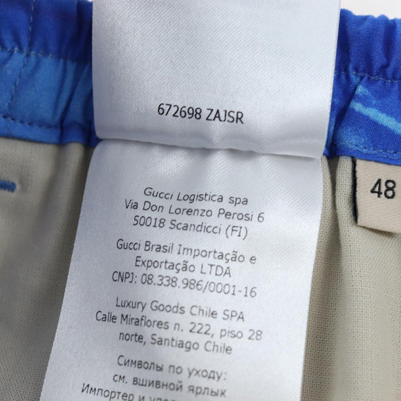 GUCCI Shorts Pants Cotton 48 Blue 672698 Auth 196747M