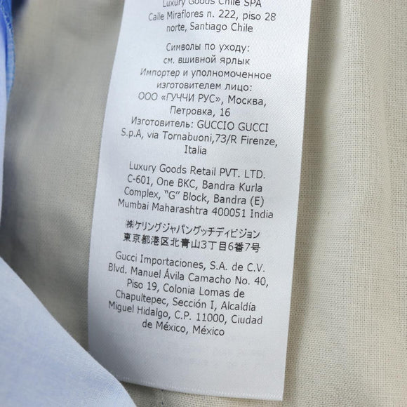 GUCCI Shorts Pants Cotton 48 Blue 672698 Auth 196747M