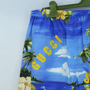 GUCCI Shorts Pants Cotton 48 Blue 672698 Auth 196747M-7