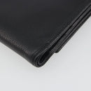 LOEWE Anagram Wallet Leather Black Silver Auth 196748V-10
