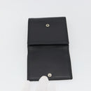 LOEWE Anagram Wallet Leather Black Silver Auth 196748V-13