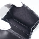 LOEWE Anagram Wallet Leather Black Silver Auth 196748V-14