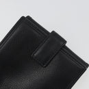 LOEWE Anagram Wallet Leather Black Silver Auth 196748V-15
