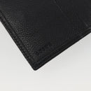 LOEWE Anagram Wallet Leather Black Silver Auth 196748V-17