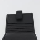 LOEWE Anagram Wallet Leather Black Silver Auth 196748V-18