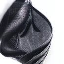 LOEWE Anagram Wallet Leather Black Silver Auth 196748V-21