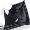 LOEWE Anagram Wallet Leather Black Silver Auth 196748V-22