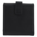 LOEWE Anagram Wallet Leather Black Silver Auth 196748V-3