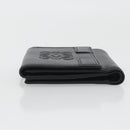 LOEWE Anagram Wallet Leather Black Silver Auth 196748V-5