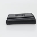 LOEWE Anagram Wallet Leather Black Silver Auth 196748V-7