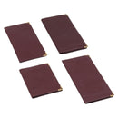 CARTIER Must Line Wallet Leather 4 Set Bordeaux Gold Auth 196752-1