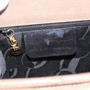 Salvatore Ferragamo Gancini Hand Bag Leather 2way Beige Gold Auth 196761-12