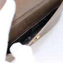 Salvatore Ferragamo Gancini Hand Bag Leather 2way Beige Gold Auth 196761-22