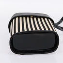 Salvatore Ferragamo Gancini Hand Bag Patent leather 2way Black Gold Auth 196764-11