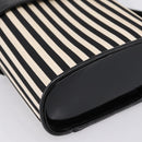 Salvatore Ferragamo Gancini Hand Bag Patent leather 2way Black Gold Auth 196764-13
