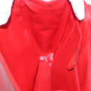 CELINE Shoulder Bag Leather Red Gold Auth 196766A-19