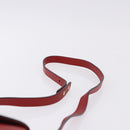 CELINE Shoulder Bag Leather Red Gold Auth 196766A-8