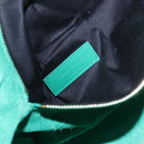 SAINT LAURENT Classic Duffle Bag Leather 2way Green Gold 322049 Auth 196768V-11
