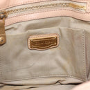 Miu Miu Matelasse Hand Bag Leather Beige Gold Auth 196771-18