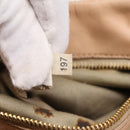 Miu Miu Matelasse Hand Bag Leather Beige Gold Auth 196771-12