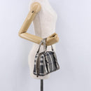 BURBERRY Nova Check Hand Bag Canvas Gray Auth 196772V-19
