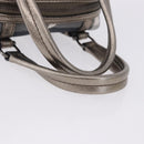 BURBERRY Nova Check Hand Bag Canvas Gray Auth 196772V-7