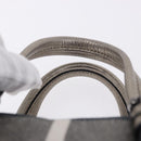 BURBERRY Nova Check Hand Bag Canvas Gray Auth 196772V-8
