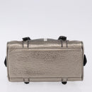 BURBERRY Nova Check Hand Bag Canvas Gray Auth 196772V-9