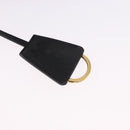 PRADA Hand Bag Saffiano leather 2way Black Gold Auth 196774V-10