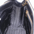 PRADA Hand Bag Saffiano leather 2way Black Gold Auth 196774V-20