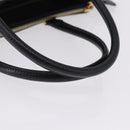 PRADA Hand Bag Saffiano leather 2way Black Gold Auth 196774V-7
