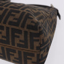 FENDI Zucca Canvas Mamma Baguette Shoulder Bag Brown Black Auth 196776V-11