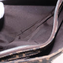 FENDI Zucca Canvas Mamma Baguette Shoulder Bag Brown Black Auth 196776V-25