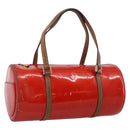 LOUIS VUITTON Monogram Vernis Bedford Hand Bag Red M91986 LV Auth 196779-1