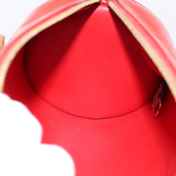 LOUIS VUITTON Monogram Vernis Bedford Hand Bag Red M91986 LV Auth 196779
