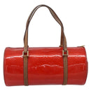 LOUIS VUITTON Monogram Vernis Bedford Hand Bag Red M91986 LV Auth 196779-3