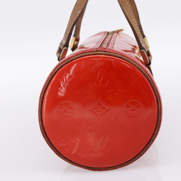 LOUIS VUITTON Monogram Vernis Bedford Hand Bag Red M91986 LV Auth 196779