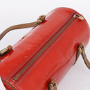 LOUIS VUITTON Monogram Vernis Bedford Hand Bag Red M91986 LV Auth 196779-6