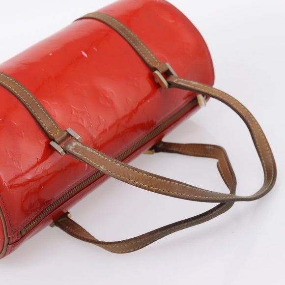 LOUIS VUITTON Monogram Vernis Bedford Hand Bag Red M91986 LV Auth 196779