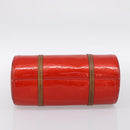 LOUIS VUITTON Monogram Vernis Bedford Hand Bag Red M91986 LV Auth 196779-9