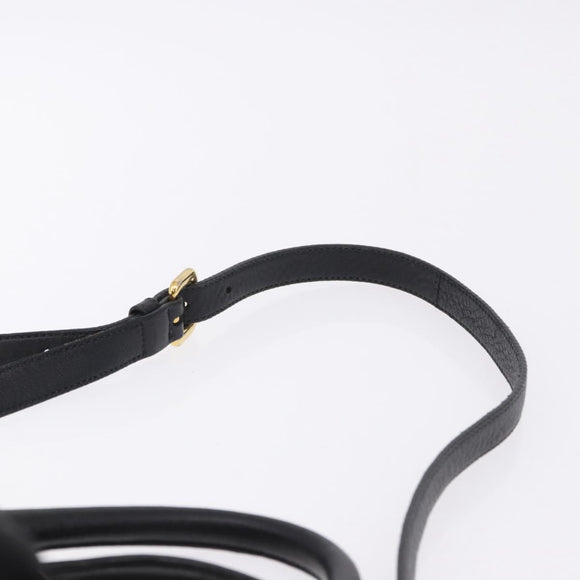 PRADA Hand Bag Nylon 2way Black Gold Auth 196783V