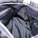 PRADA Hand Bag Nylon 2way Black Gold Auth 196783V-23
