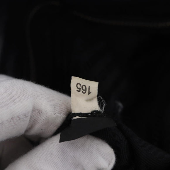 PRADA Hand Bag Nylon 2way Black Gold Auth 196783V